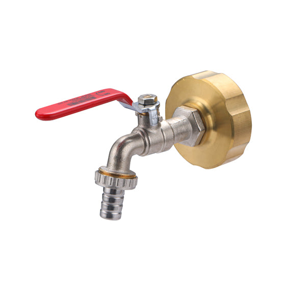 Raccord de cuve S60 + robinet quart de tour
