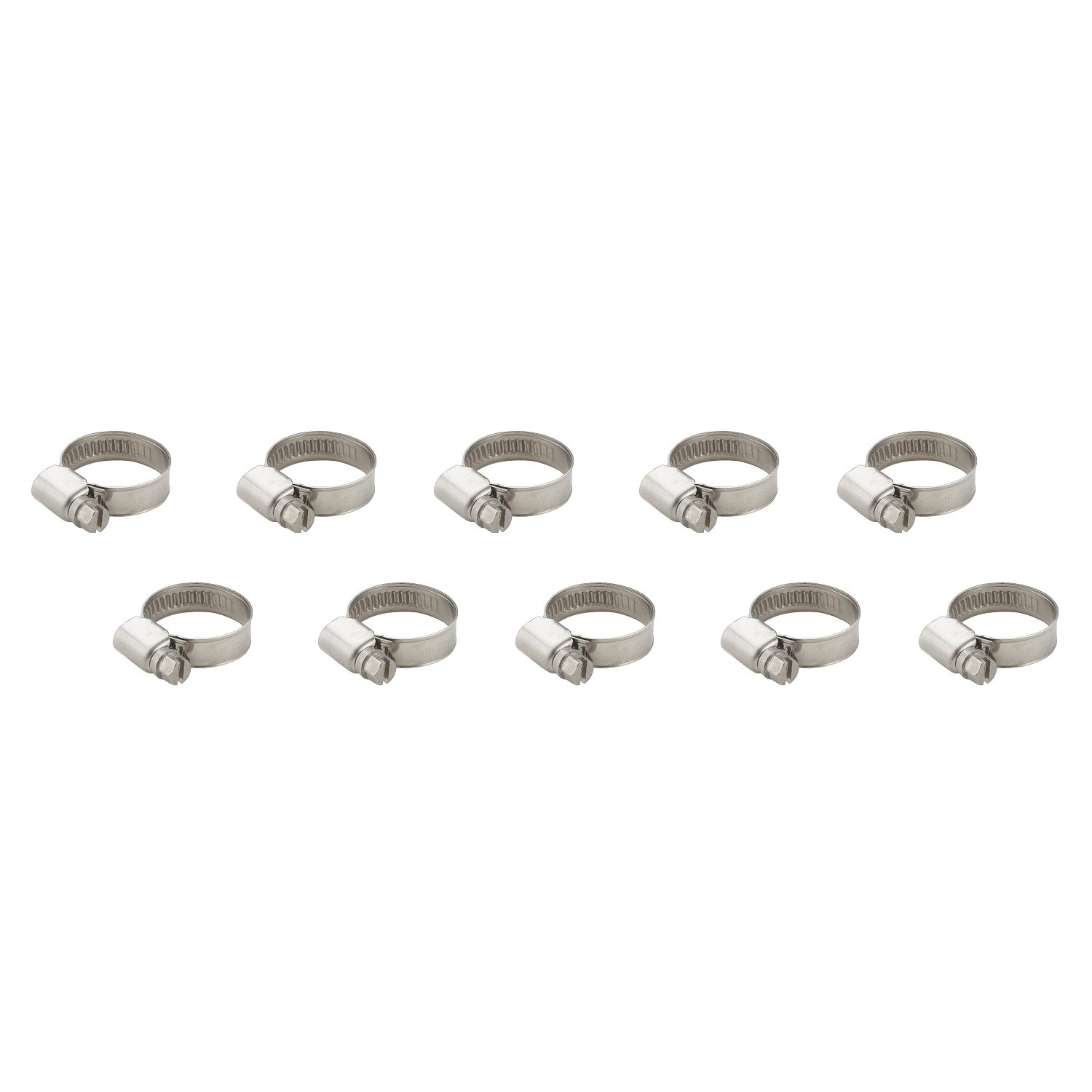 Assortiment de Colliers de Serrage Inox Largeur 9 millimètres Serrage 12-50  mm - 10 Colliers AROZ